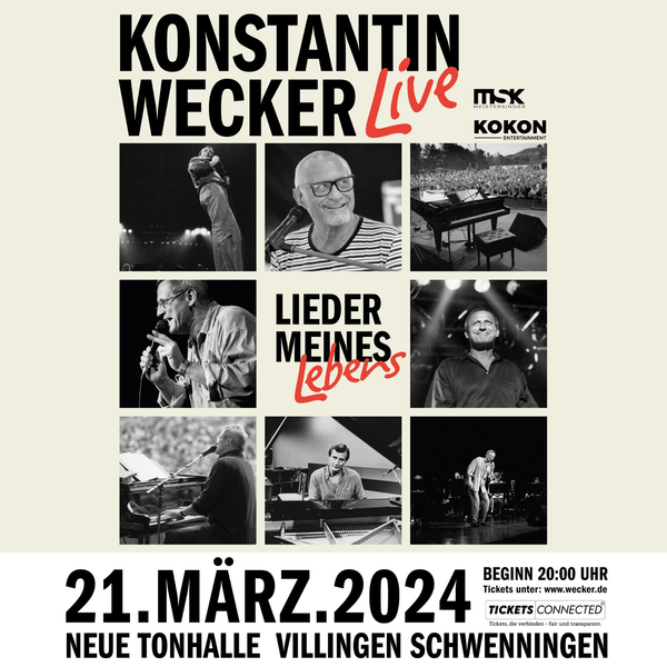 Konstantin Wecker Lieder Meines Lebens Tour