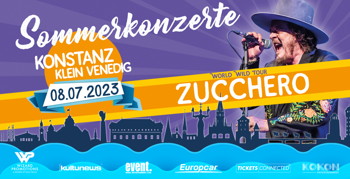 Tickets ZUCCHERO , World Wild Tour 2023 in Konstanz
