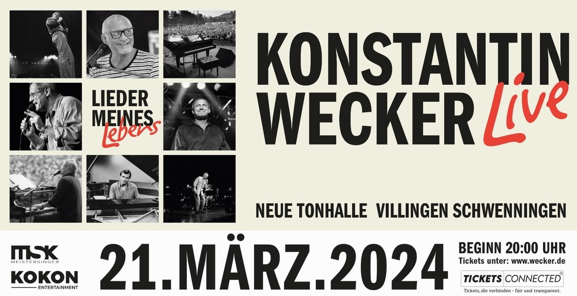 Tickets Konstantin Wecker - Lieder meines Lebens - Tour 2024,  in Villingen-Schwenningen