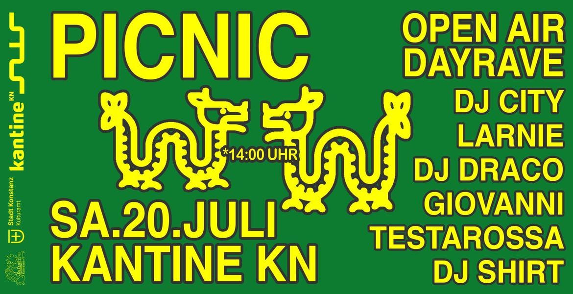 Tickets PICNIC - open air rave, PICNIC - open air  2024 All weather day dance im Neuwerk Kantine Innenhof !!! in  Konstanz