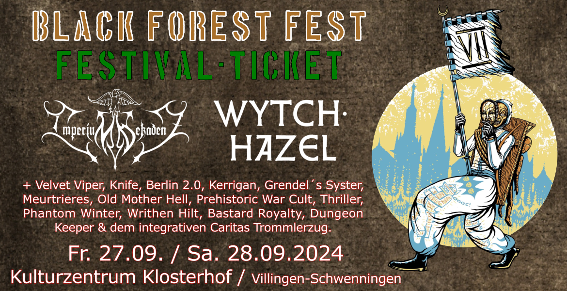 Tickets BLACK FOREST FEST VII - FESTIVAL-TICKET, Festival-Ticket in Villingen-Schwenningen