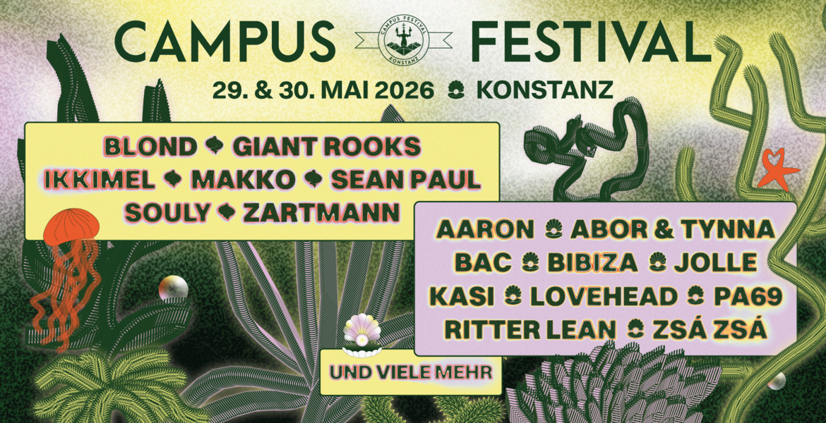 Tickets Campus Festival, 29. & 30. Mai 2026 - Bodenseestadion  in Konstanz
