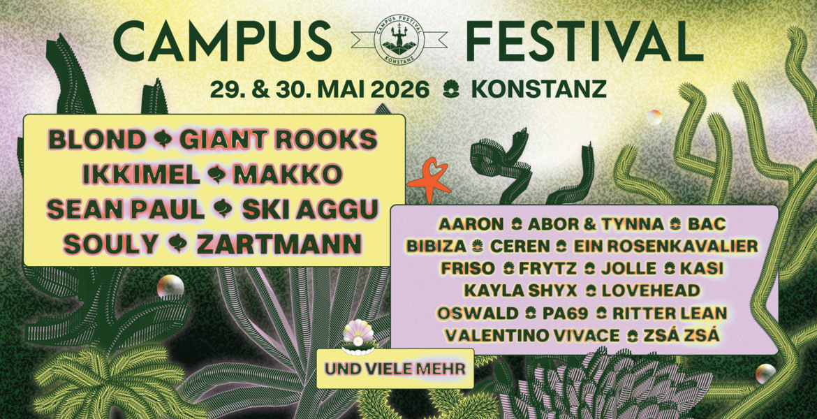 Tickets Campus Festival, 29. & 30. Mai 2026 - Bodenseestadion  in Konstanz