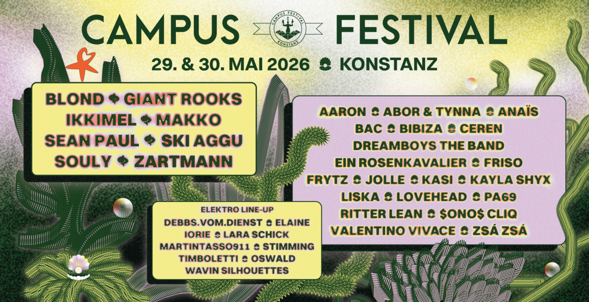 Tickets Campus Festival, 29. & 30. Mai 2026 - Bodenseestadion  in Konstanz