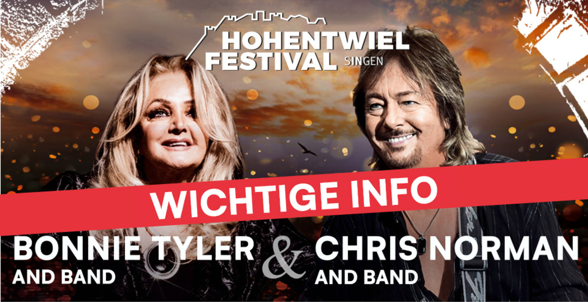 Tickets BONNIE TYLER & CHRIS NORMAN, A VERY SPECIAL DOUBLE in Singen