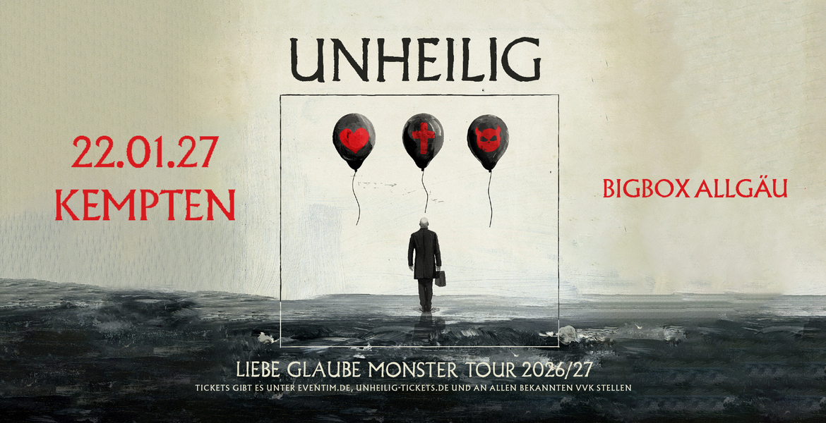 Tickets Unheilig & Special Guests - Liebe, Glaube, Monster Tour 2026/27, Unheilig gehen mit neuer Musik auf große Tournee! in Kempten (Allgäu)