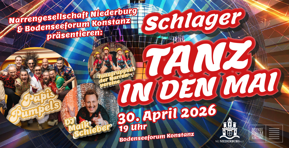Tickets Schlager-Tanz-in-den-Mai, Party mit Live-Musik in Konstanz